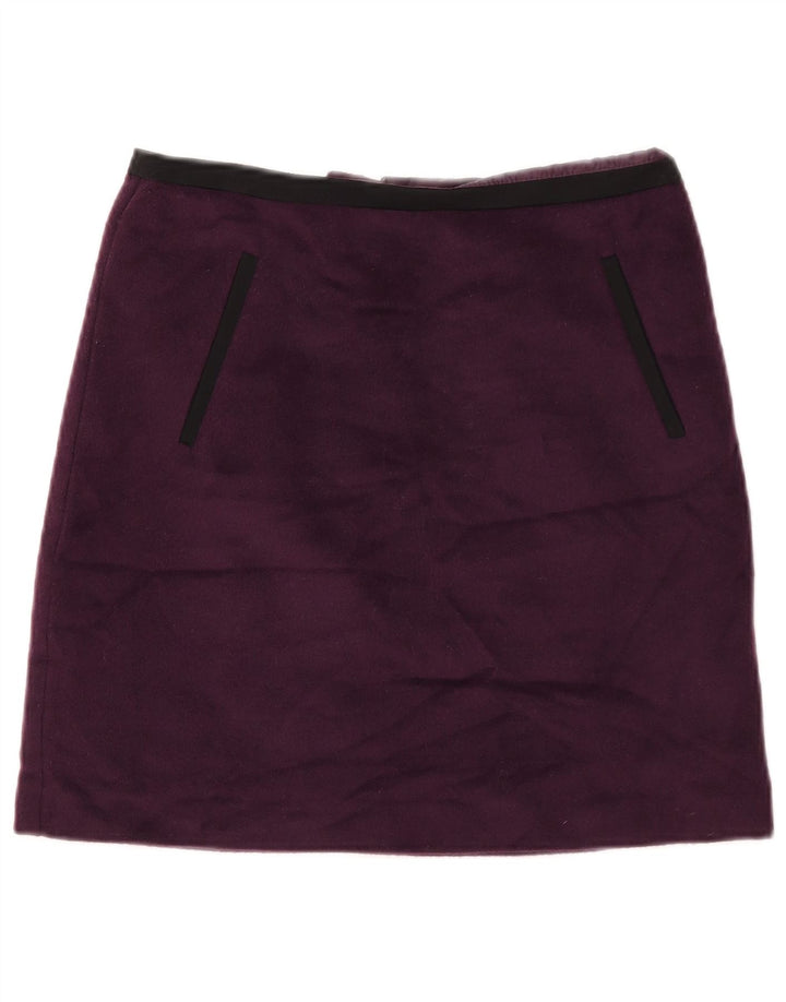 MARKS & SPENCER Mini-jupe femme UK 10 Small W28 Violet Polyester
