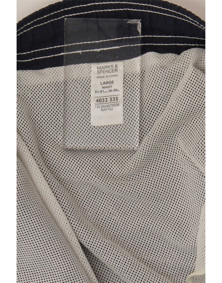 Marks & Spencer Short de bain homme grand bleu marine polyester