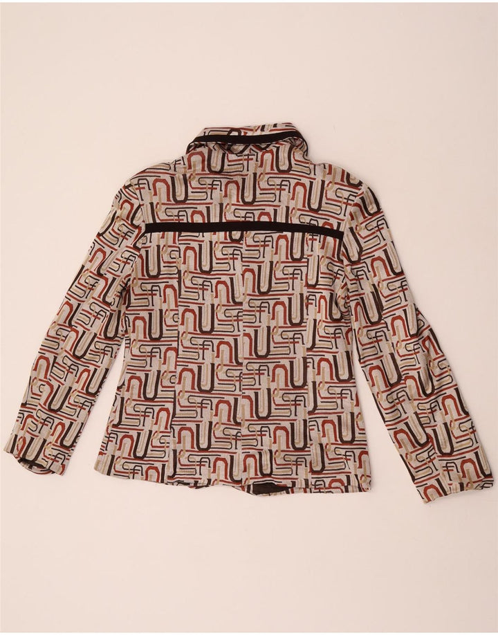 Swish Veste blazer à 5 boutons pour femme UK 14 Beige moyen géométrique