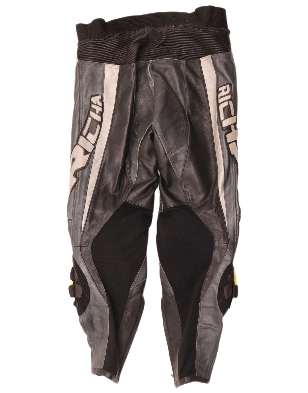 Richa Pantalon en cuir pour homme EU 52 Large W34 L29 Noir Colourblock