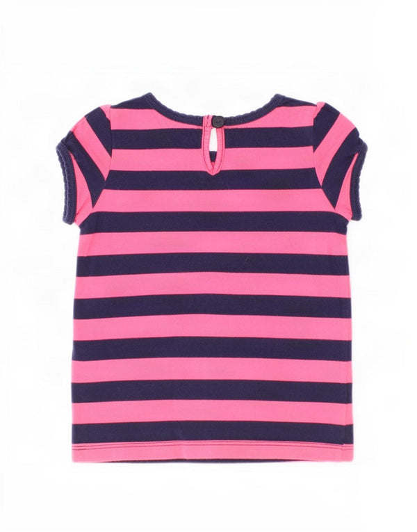 Tommy Hilfiger Bébé Fille 12-18 Mois Coton Rayé Rose