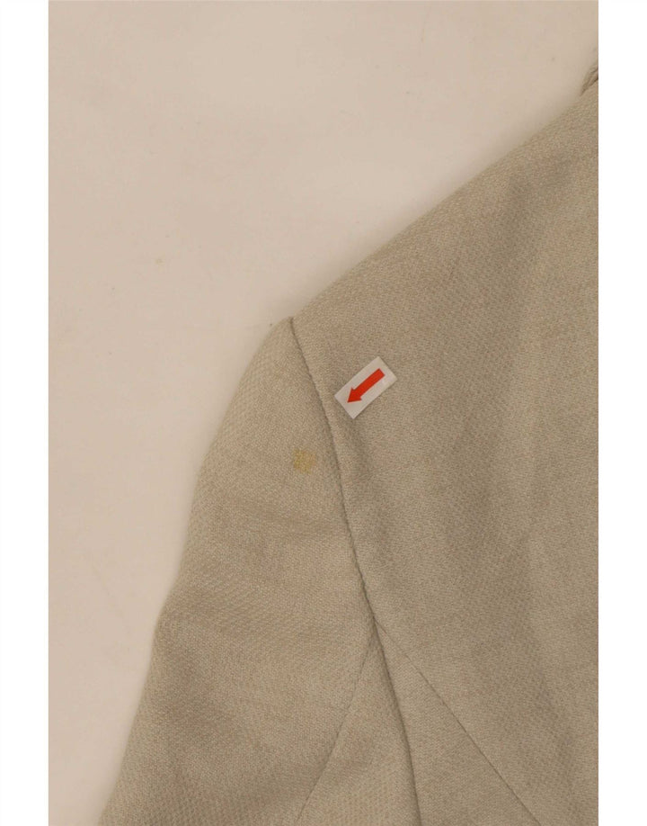 Emporio Armani Veste Blazer 2 Boutons Femme IT 40 Petit Gris Polyester