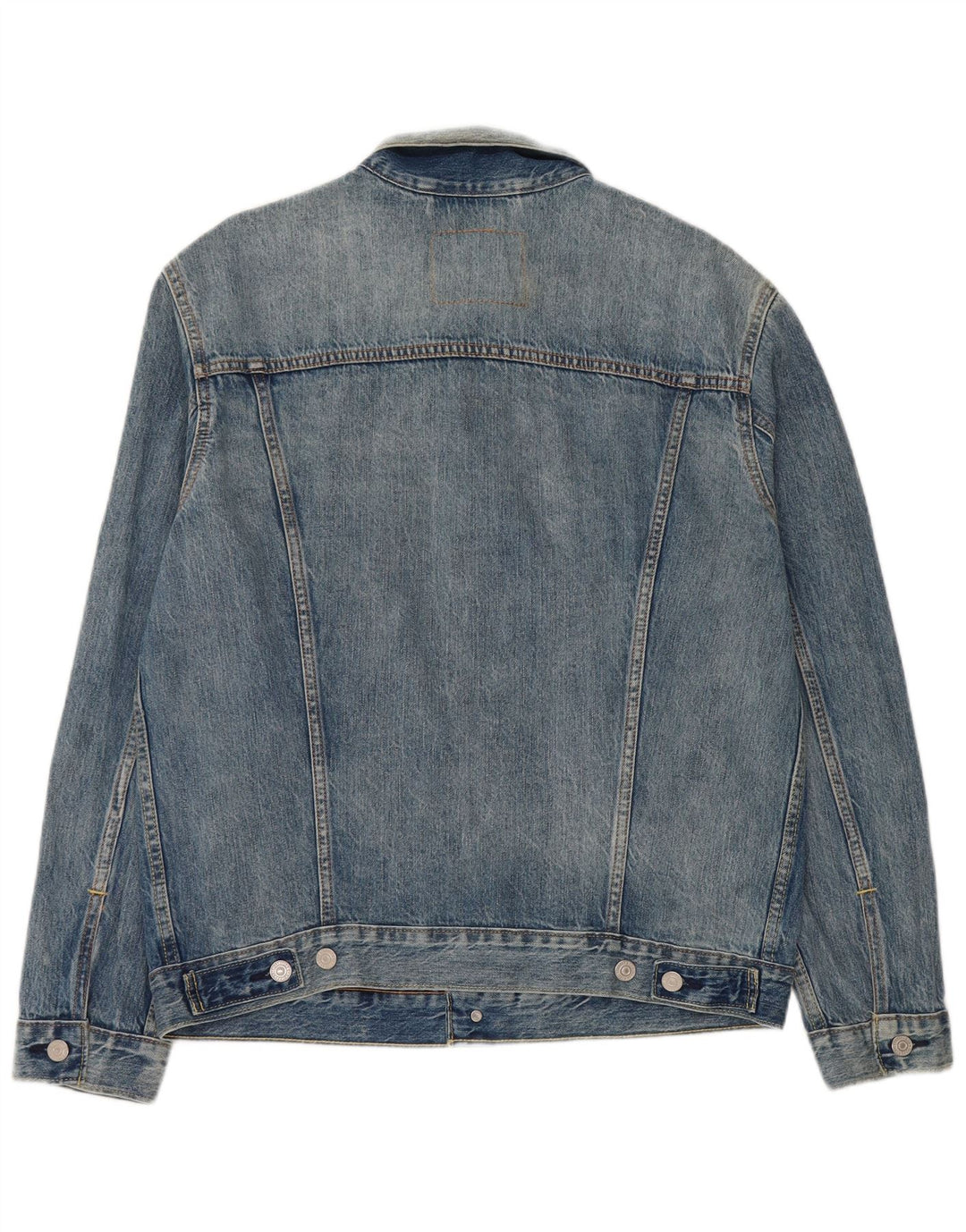 Levi's Veste en jean pour homme UK 40 Large Bleu Coton