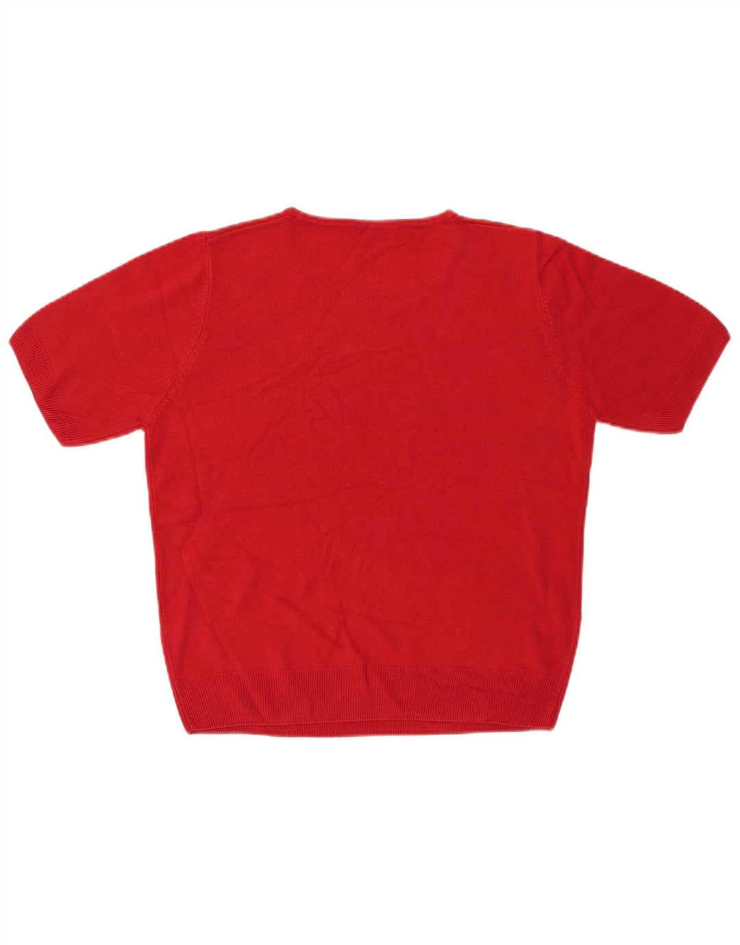 Marks & Spencer Pull à col rond pour femme UK 16 Large Rouge