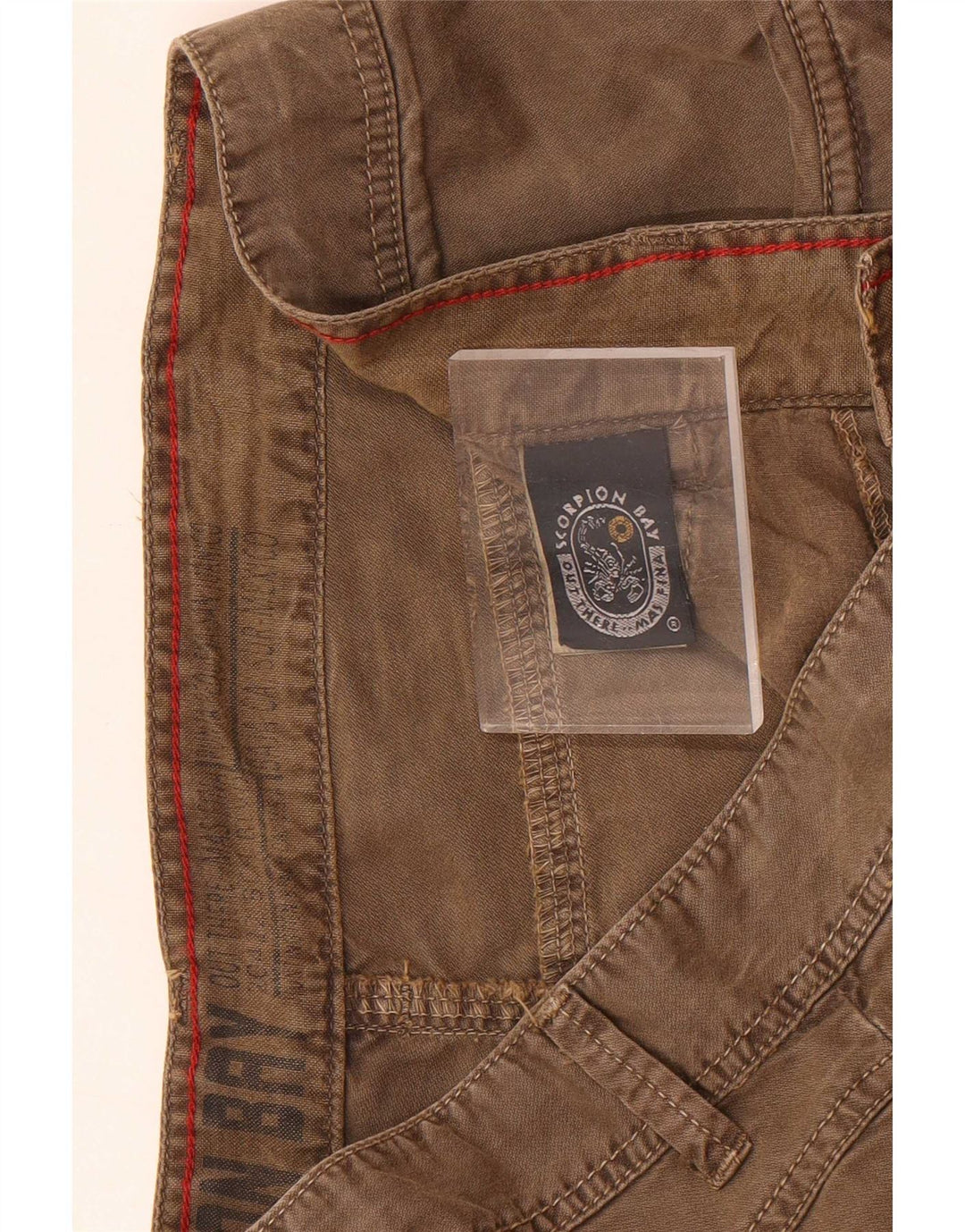 Scorpion Bay Short décontracté régulier pour homme W33 en coton marron moyen