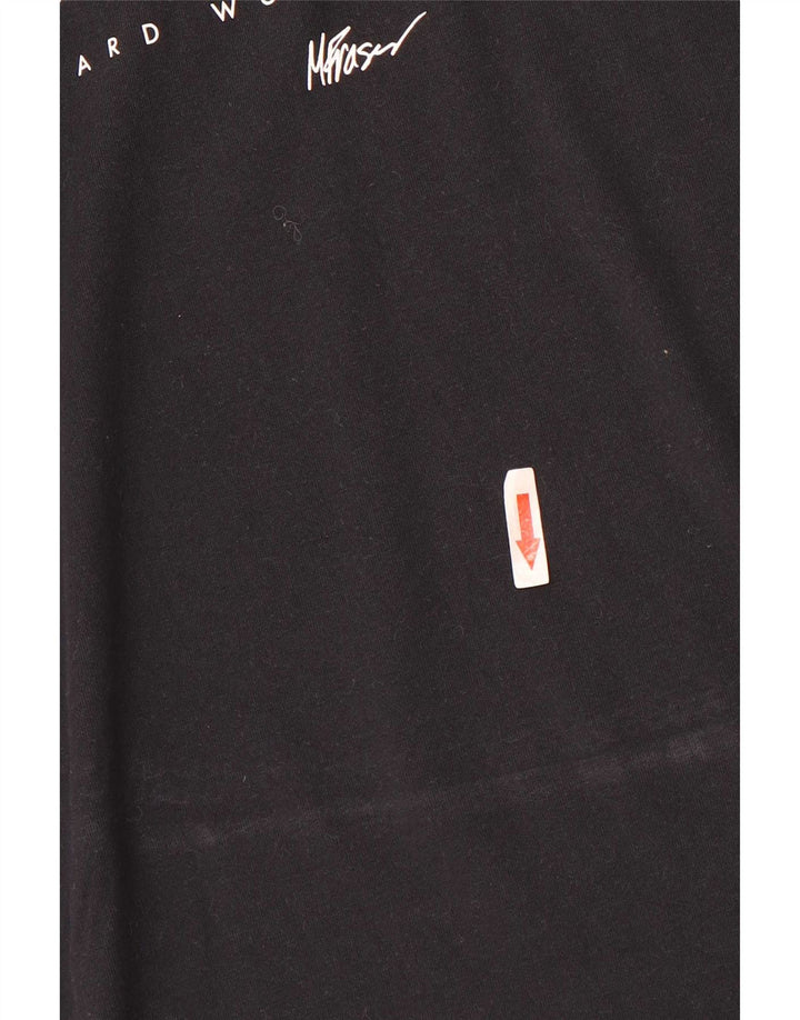 Nike Hommes Dri Fit Graphic T-Shirt Haut Noir Moyen Coton