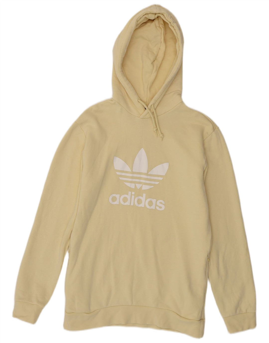 Adidas Pull à capuche graphique pour homme Petit coton jaune