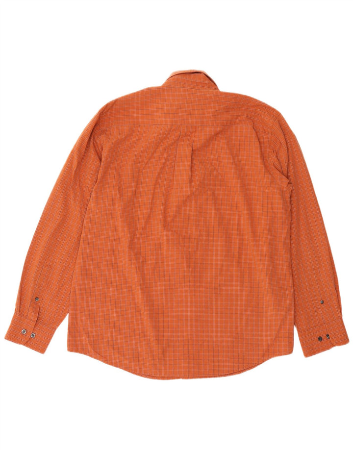 Dockers Chemise Homme Grand Carreau Orange Coton