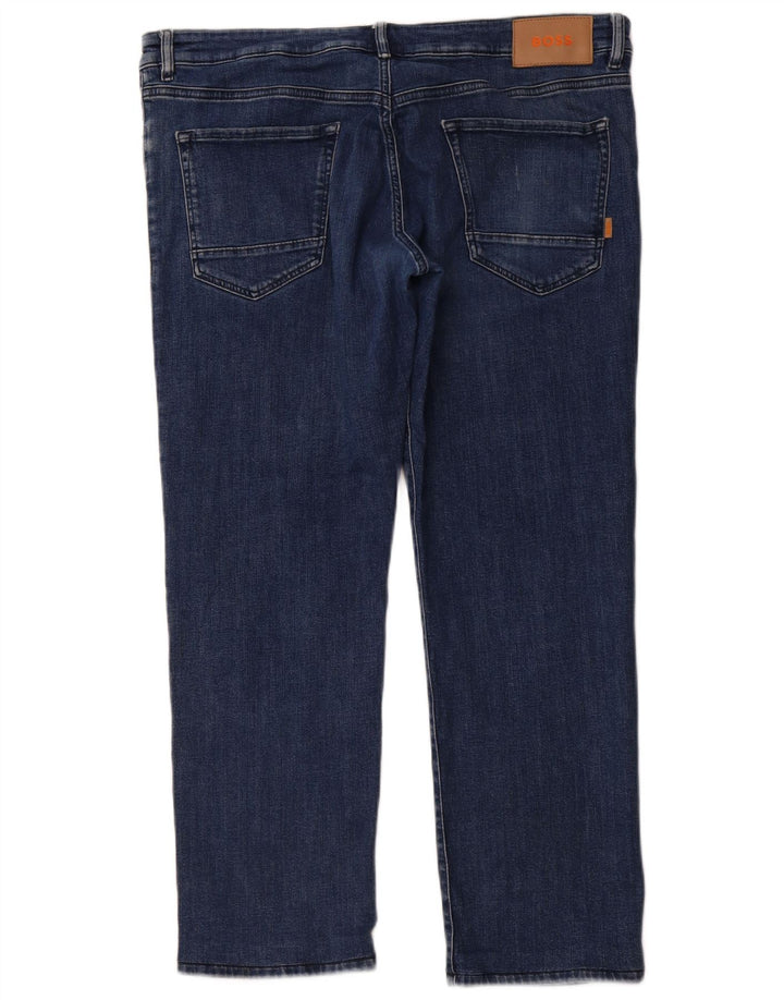 HUGO BOSS Jean droit W40 L29 Homme Bleu Coton