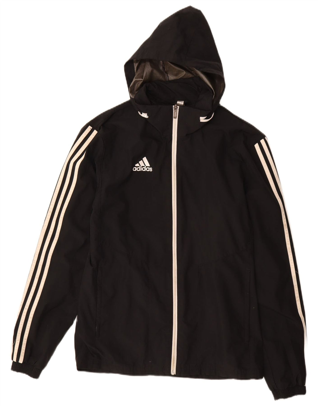 Adidas Veste de survêtement à capuche pour homme Petit Noir Polyester