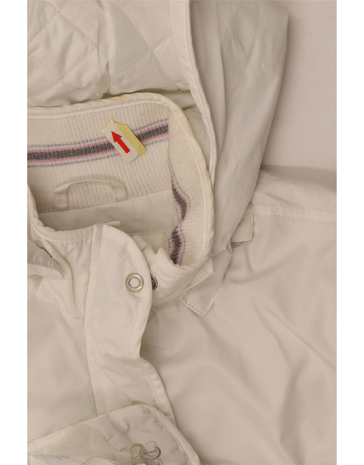 CHAMPION Veste coupe-vent à capuche pour fille 13-14 ans XL Blanc Polyester