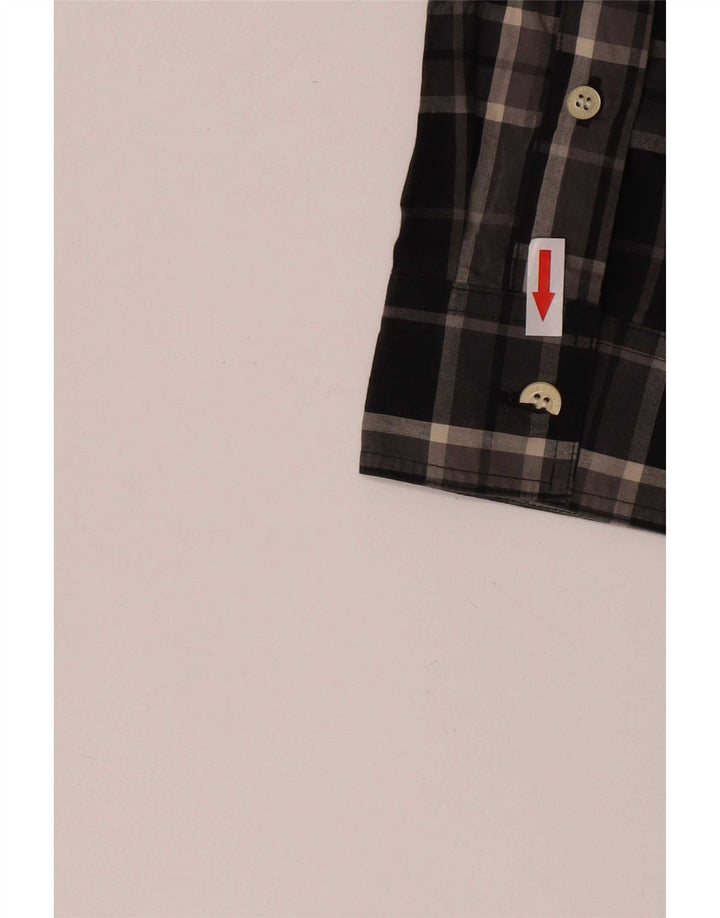Lyle & Scott Chemise Homme Petit Carreau Noir Coton