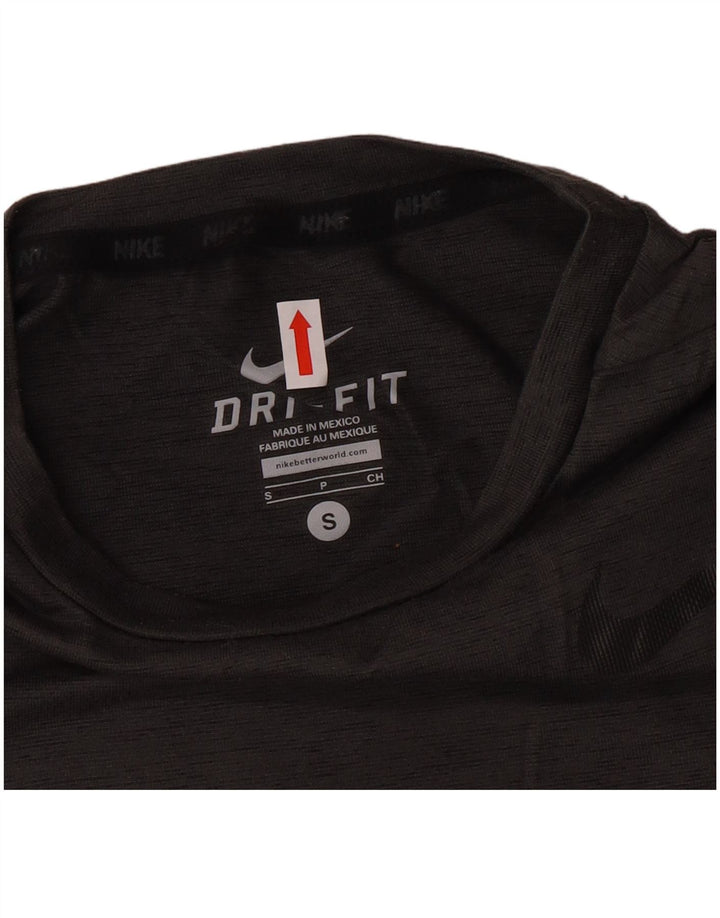 Nike Hommes Dri Fit T-Shirt Haut Petit Gris Moucheté Polyester