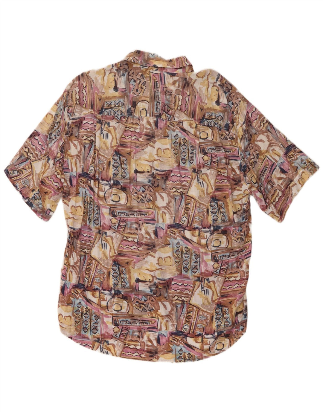 Chemise à manches courtes homme Azzurra grand patchwork multicolore