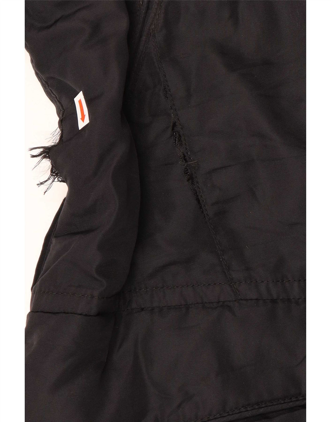 PEUTEREY Manteau matelassé à capuche IT 46 Large Noir Polyamide Femme
