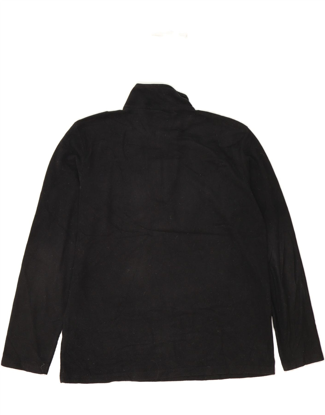 MOUNTAIN WAREHOUSE Mens Zip Neck Fleece Jumper Large Black Polyester Vintage Mountain Warehouse and Second-Hand Mountain Warehouse from Messina Hembry 