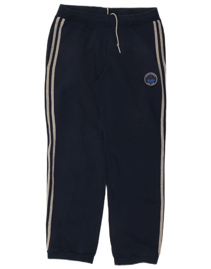 ADIDAS Pantalon de survêtement graphique pour homme en coton bleu marine moyen