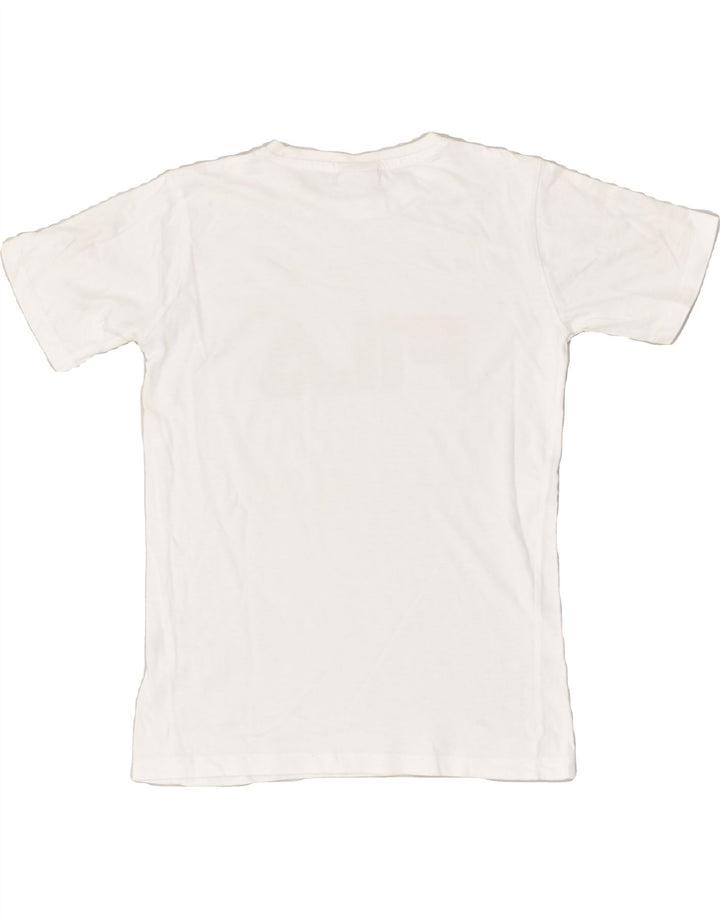FILA Boys Graphic T-Shirt Top 11-12 Years White Cotton | Vintage Fila | Thrift | Second-Hand Fila | Used Clothing | Messina Hembry 