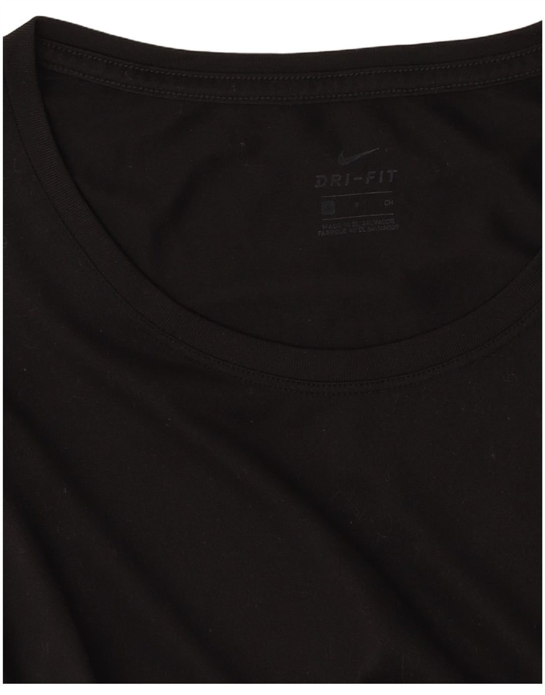 NIKE T-shirt Dri Fit pour femme UK 10 Petit Noir