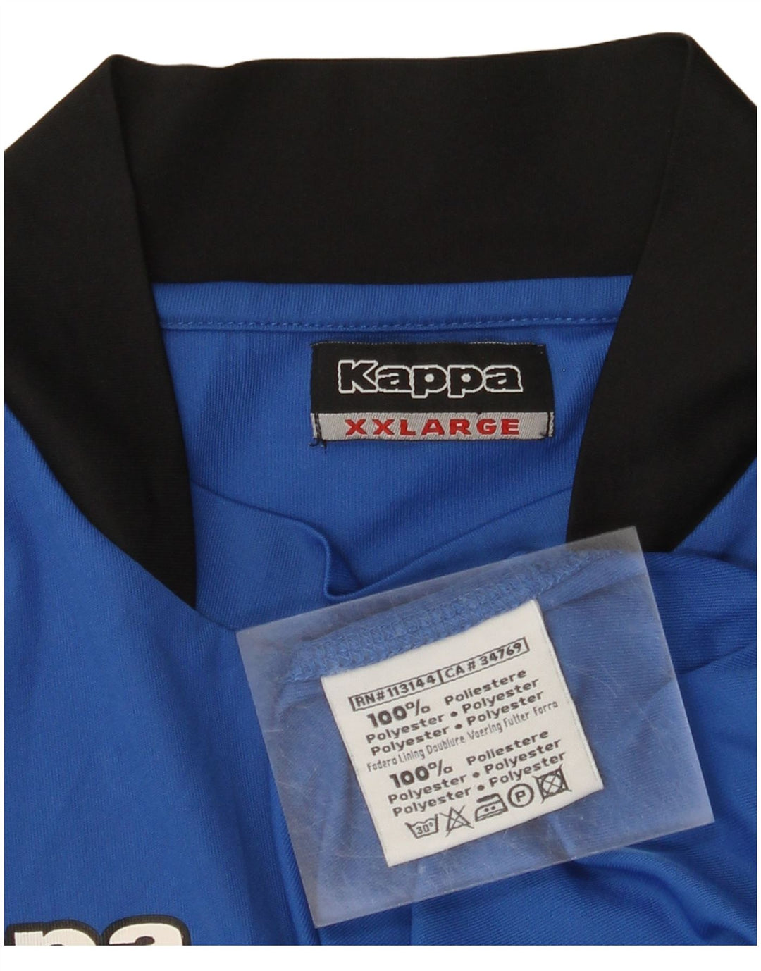 KAPPA T-Shirt Graphique Homme Top 2XL Bleu Polyester