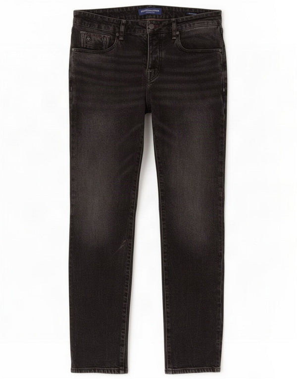 Scotch & Soda Mens Ralston Slim Jeans W32 L32 Gris Coton