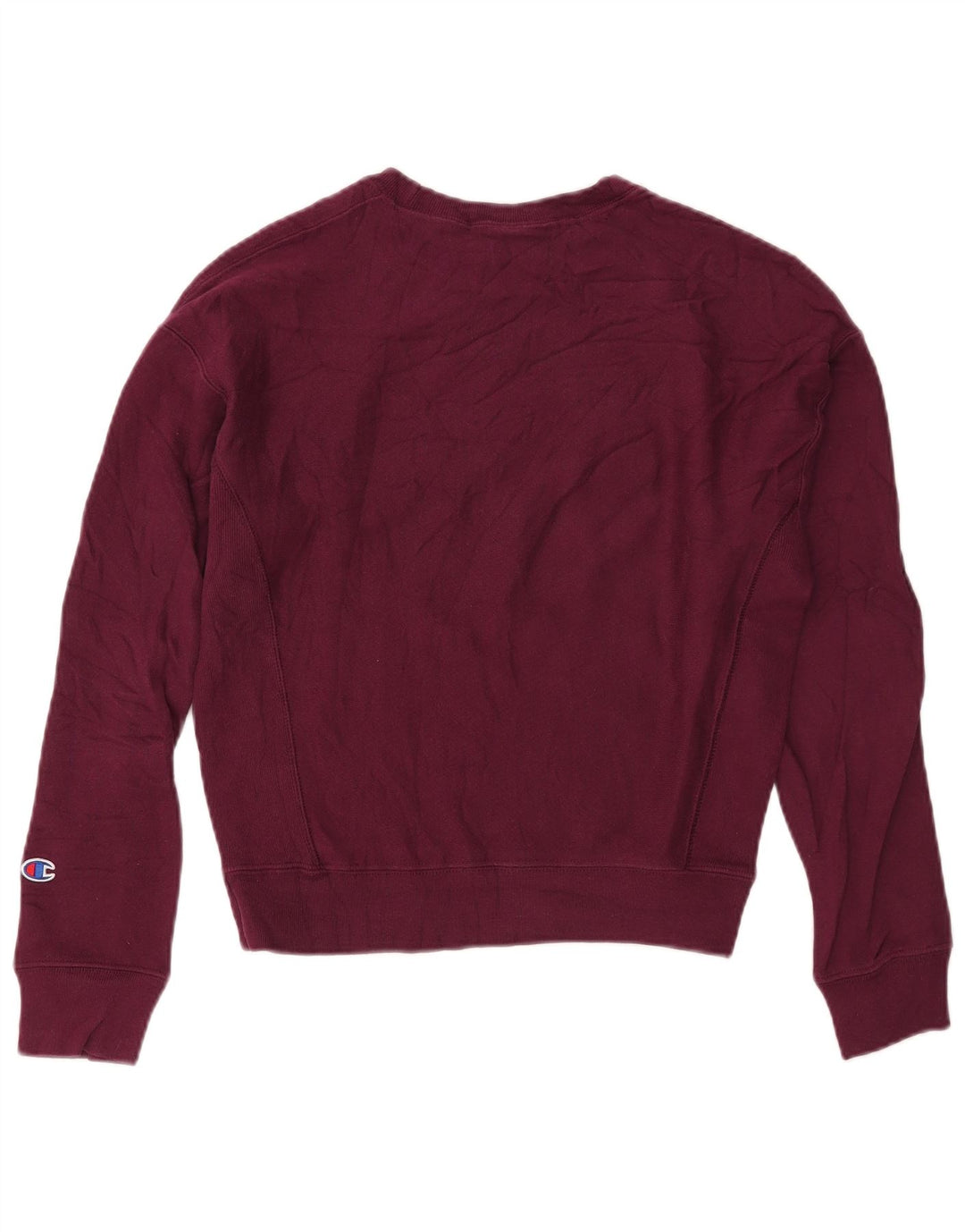 CHAMPION Sweat-shirt surdimensionné graphique pour femme UK 10 Petit Bordeaux