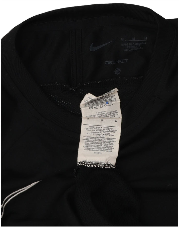 Nike Hommes Dri Fit T-Shirt Haut Noir Colorblock Polyester