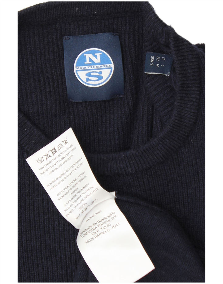 North Sails Pull Col Rond Homme Bleu Marine Moyen Coton