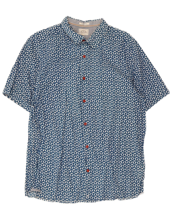 Chemise White Stuff Homme Coupe Classique à Manches Courtes Grand Bleu Floral Coton