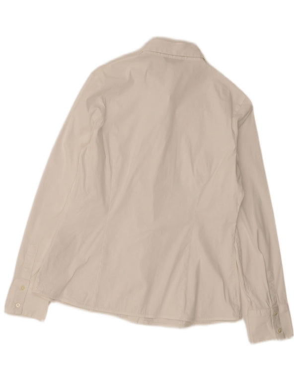 Massimo Dutti Chemise Femme EU 40 Coton Blanc Moyen
