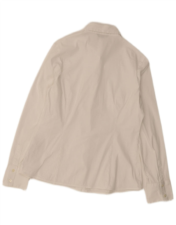 Massimo Dutti Chemise Femme EU 40 Coton Blanc Moyen