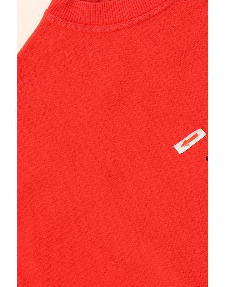 Trussardi Jeans Pull Graphique Sweat-Shirt Rouge Moyen Coton Homme