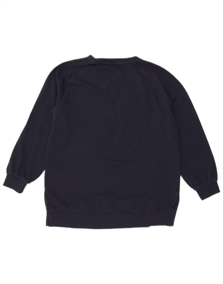 Gap Sweat-shirt surdimensionné graphique pour femme UK 10 Petit coton bleu marine