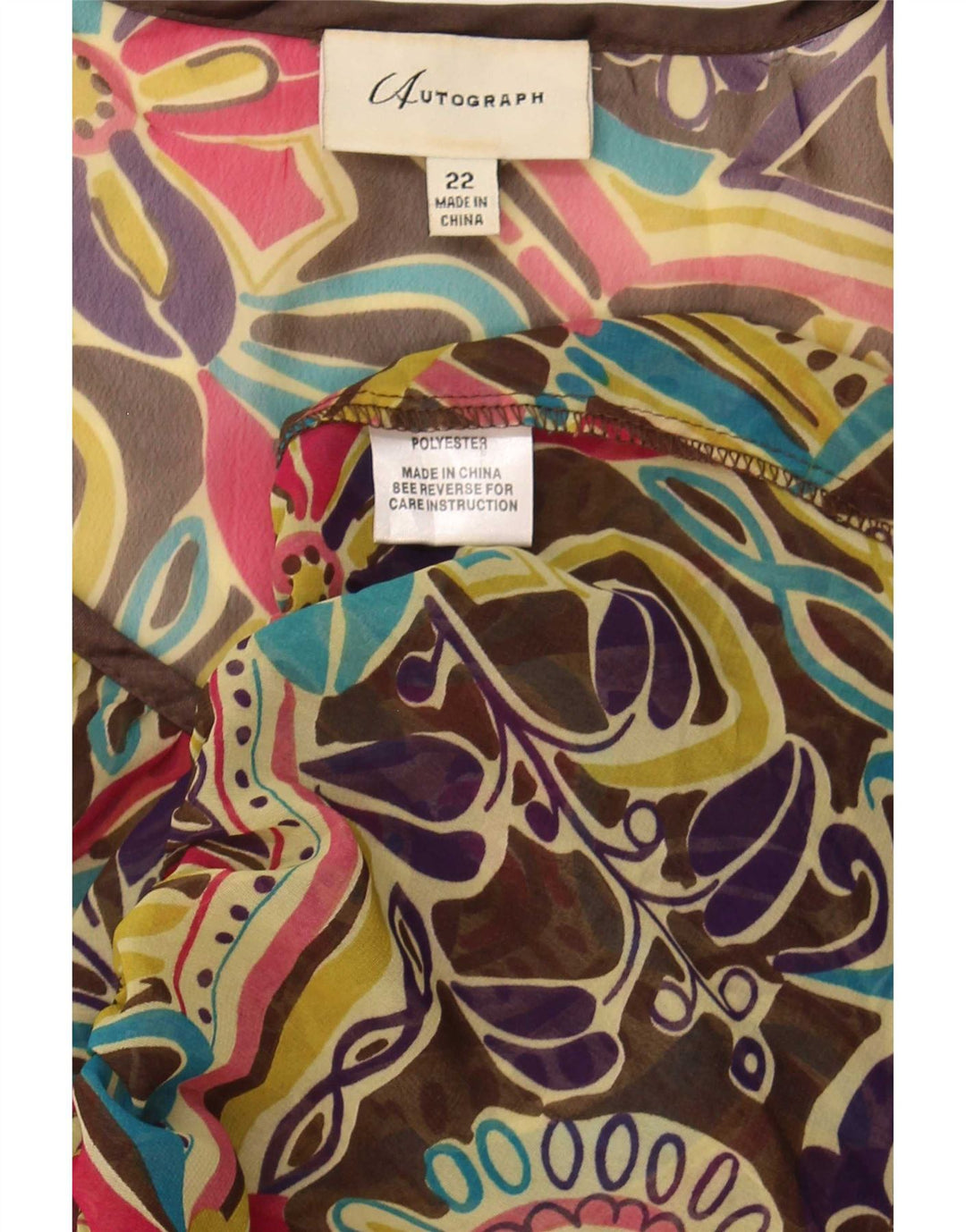 Marks & Spencer Chemisier transparent pour femme UK 22 3XL Multicolore