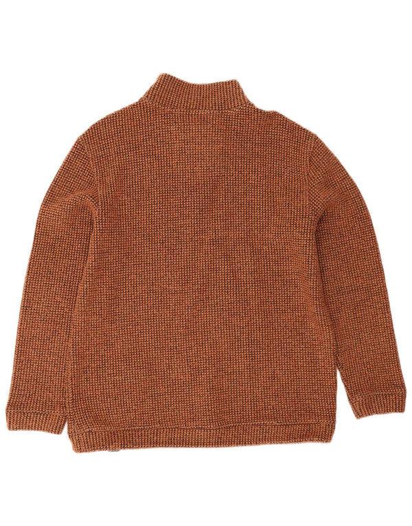 Weird Fish Sweat-shirt à col zippé pour homme Acrylique marron moyen