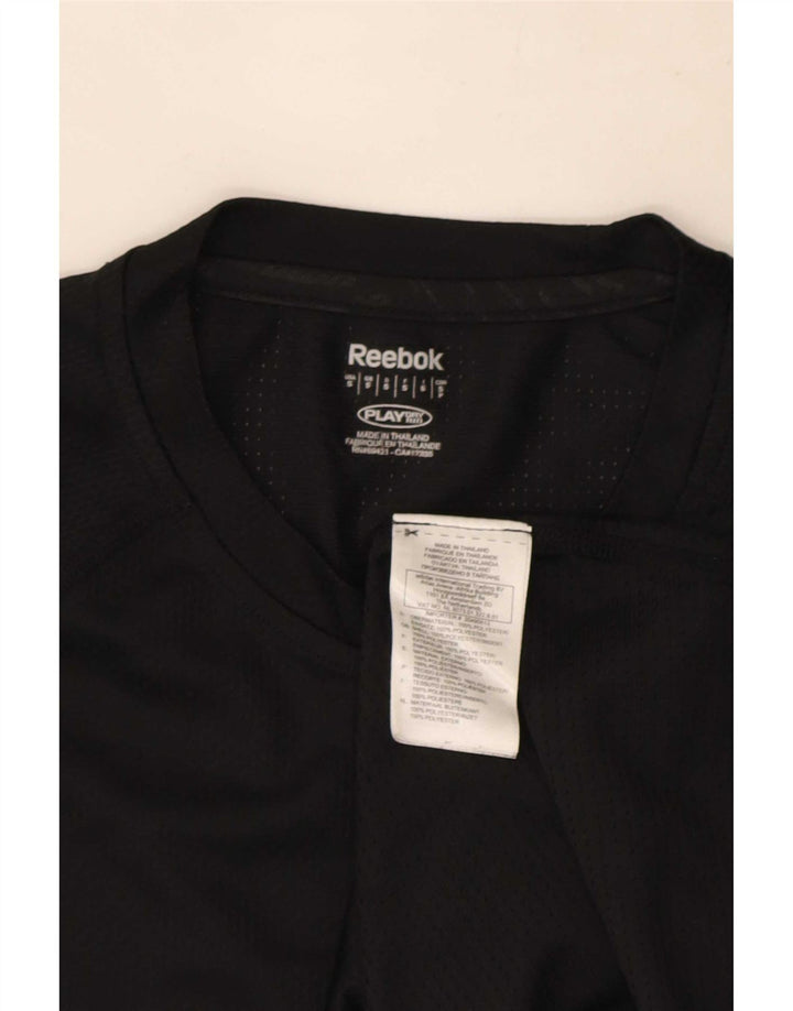 Reebok T-Shirt Homme Haut Petit Noir Polyester