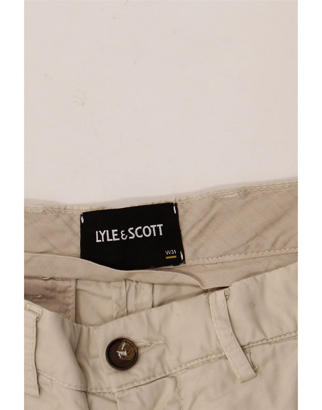 Lyle & Scott Short Chino W31 Homme Beige Moyen