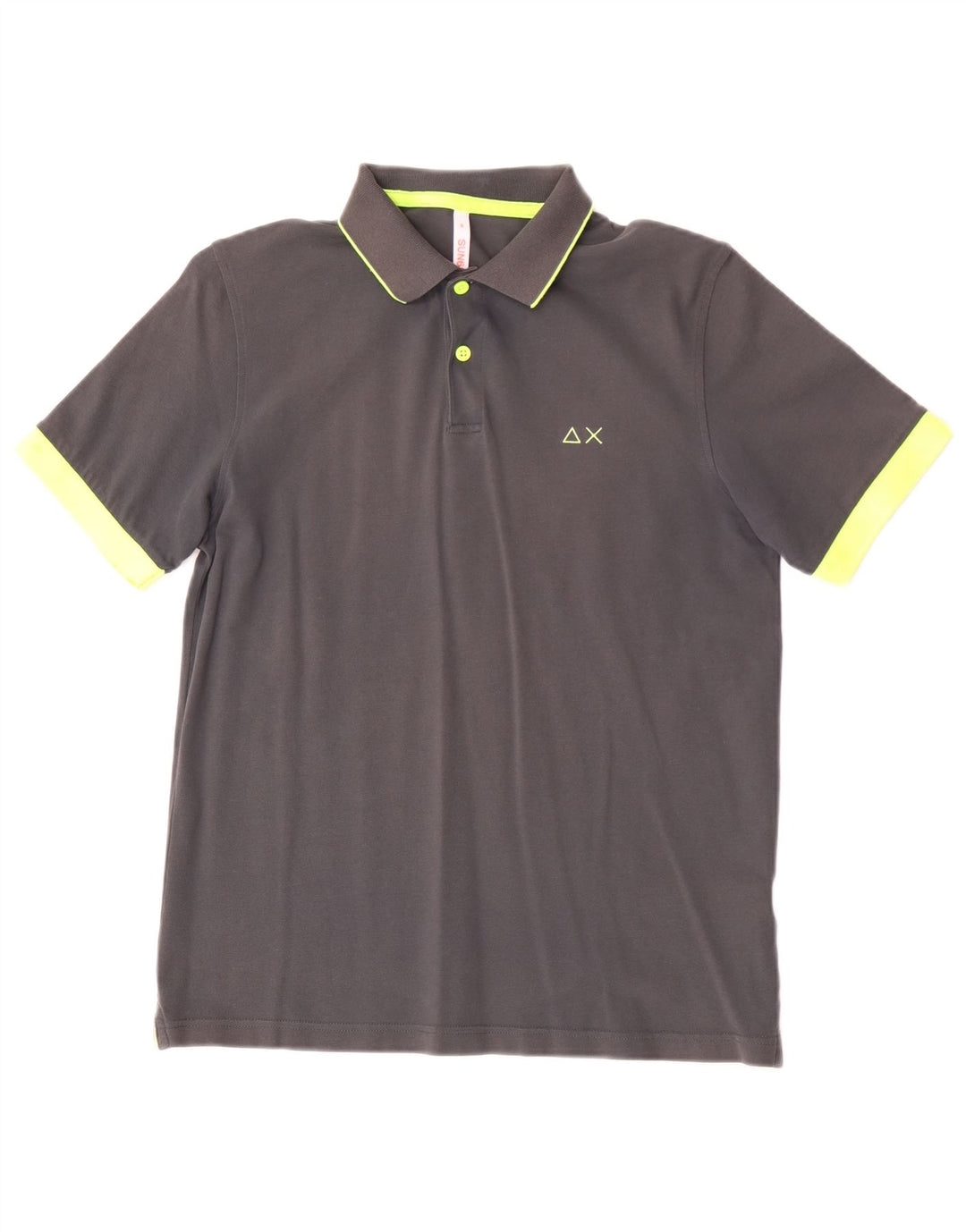 Sun68 Polo Homme Gris Moyen Coton
