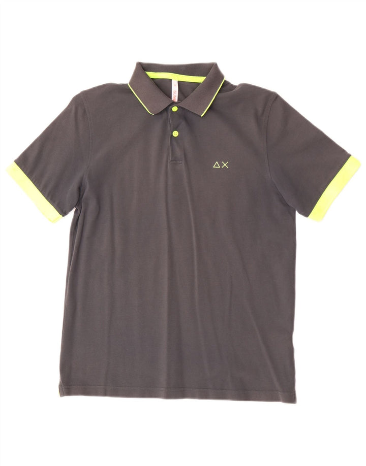 Sun68 Polo Homme Gris Moyen Coton