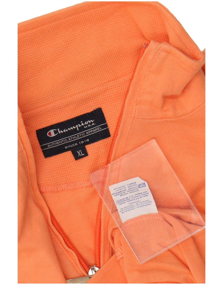 CHAMPION Veste de survêtement pour femme UK 18 XL Orange Coton