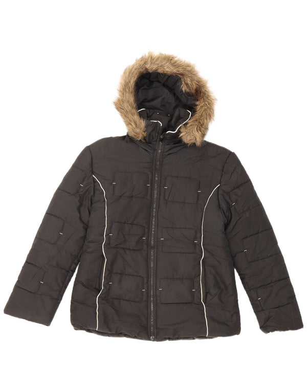 Columbia Veste matelassée à capuche Vertex pour femme UK 4 XS Noir