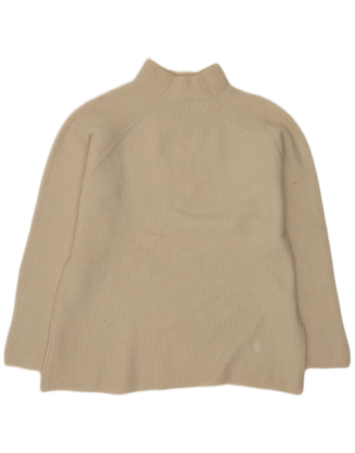 MARINA YACHTING Pull col roulé pour homme en laine beige
