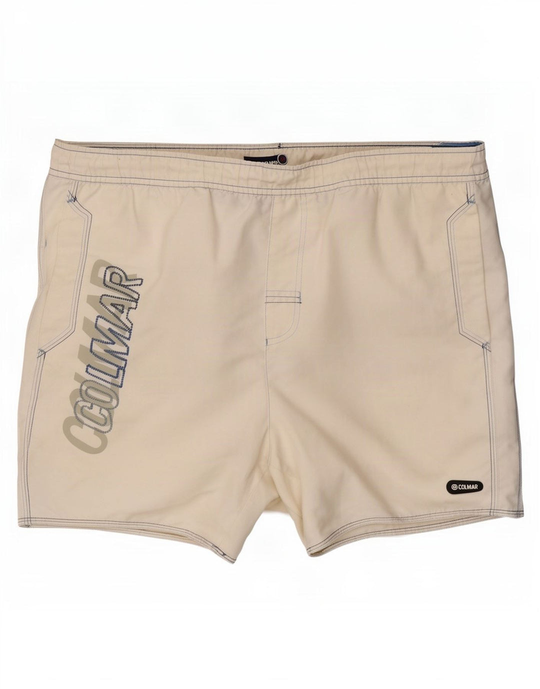 Colmar Short de Bain Graphique IT 52 Large Blanc Polyester Homme