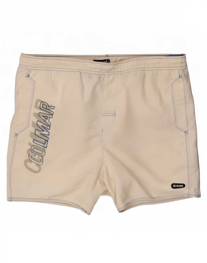 Colmar Short de Bain Graphique IT 52 Large Blanc Polyester Homme