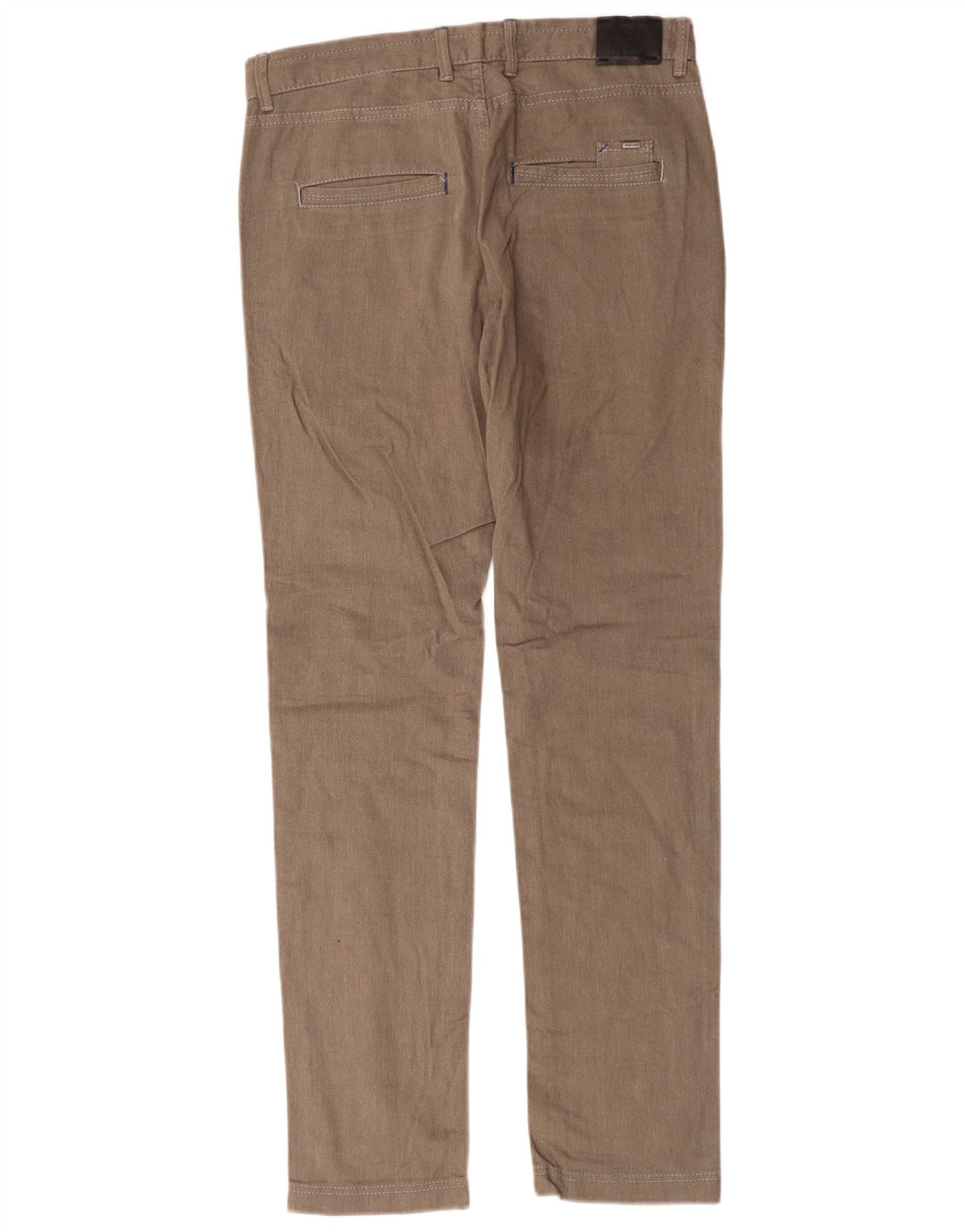Zara Pantalon Chino Slim Homme EU 38 Small W30 L31 Marron