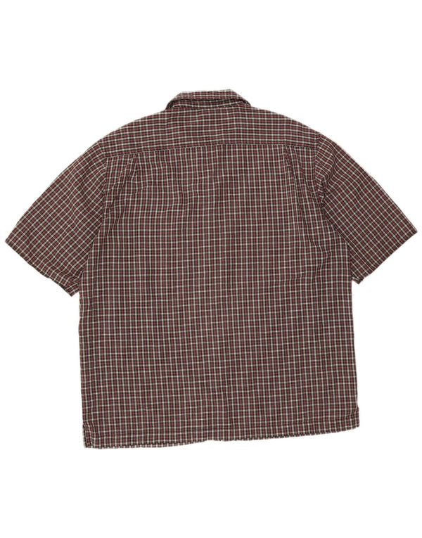 Dickies Chemise à manches courtes pour homme Taille 46/48 XL Noir à carreaux en coton