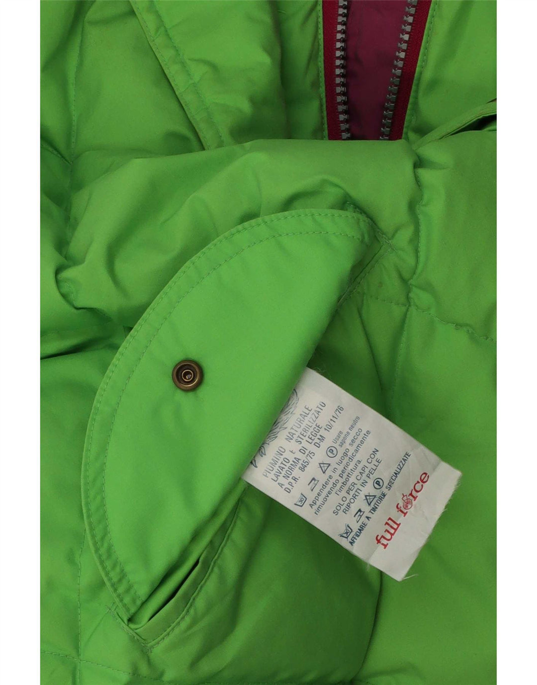 vintage Femme Réversible Veste Rembourrée UK 14 Grand Coton Violet