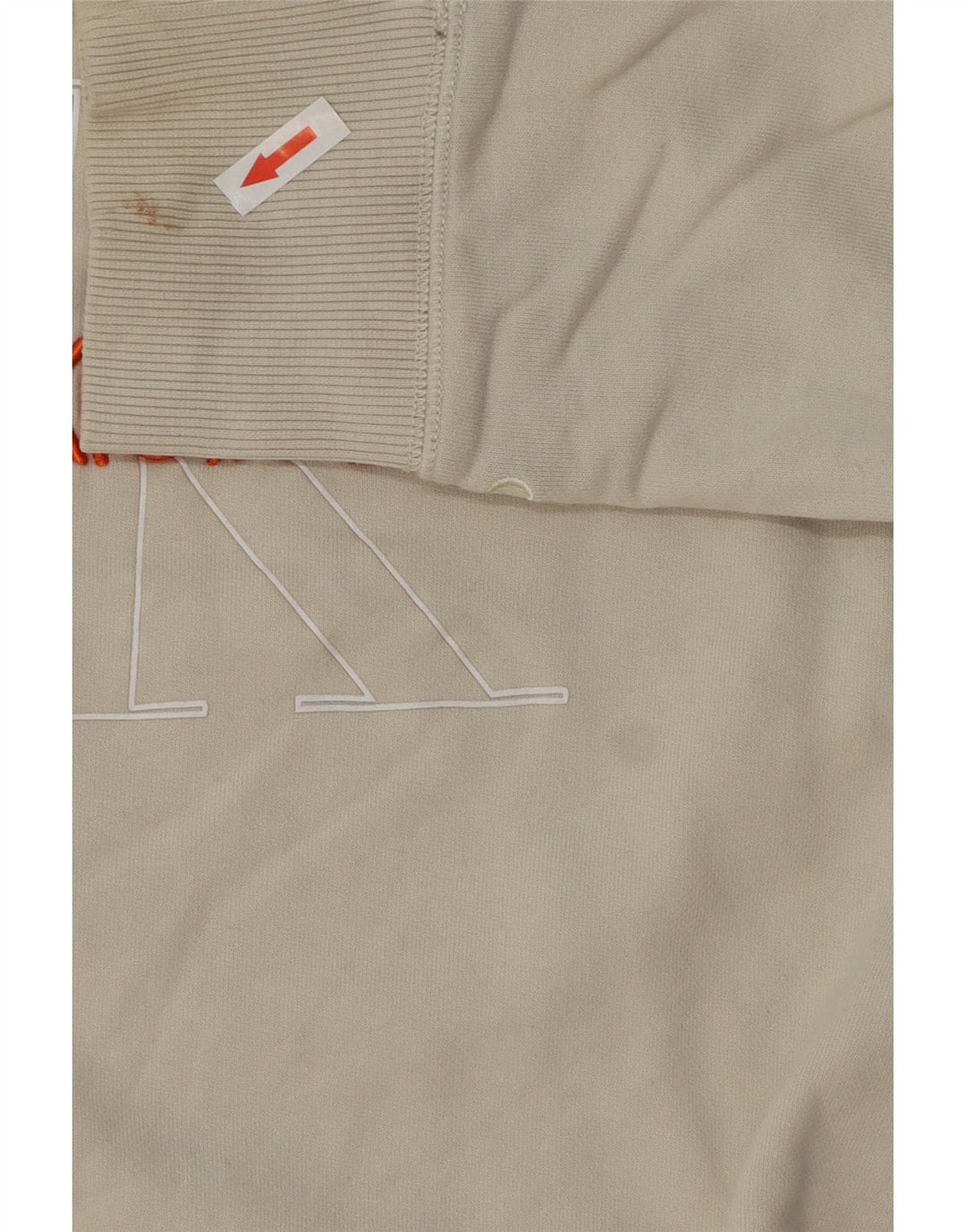 Calvin Klein Jeans Sweat-shirt graphique pour homme en coton blanc cassé moyen
