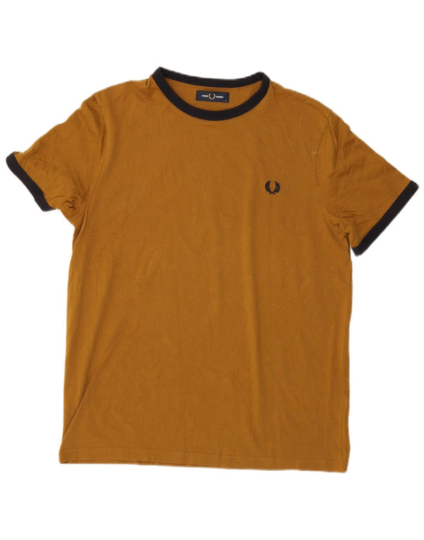 Fred Perry T-Shirt Homme Marron Moyen Coton