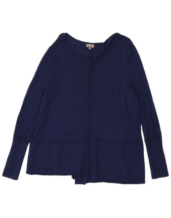 Phase Eight Pull col bateau pour femme UK 16 Large Bleu marine Viscose